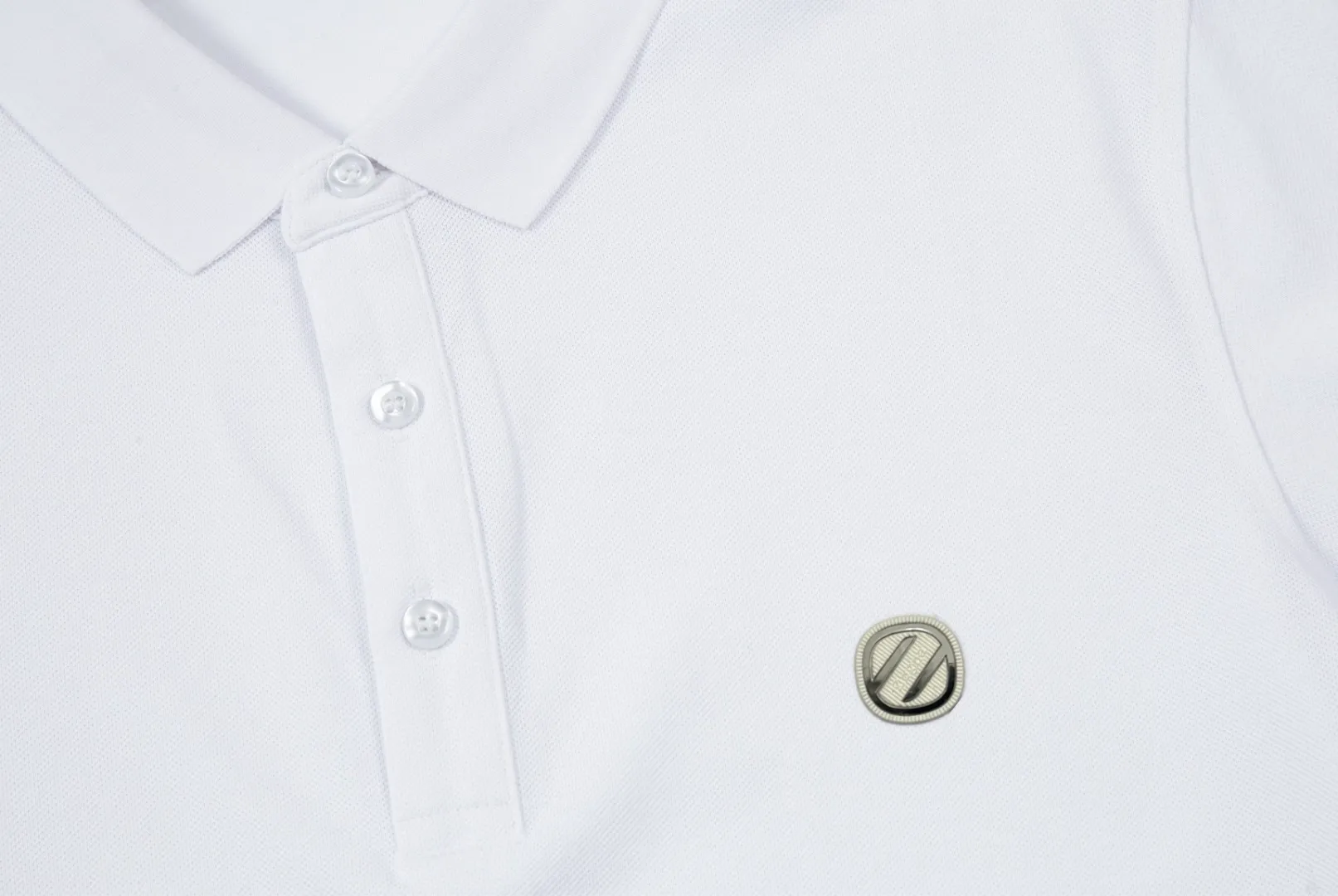 ZEGNA LOGO Polo ， Retro Same Style Versatile : White Black Size：M-3XL